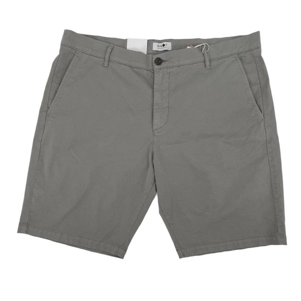 NWT NNO7 No Nationality Gray Mid Rise Shorts Size 38 Men's
